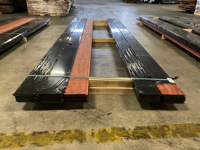 Padouk planchetten 15x130 mm (24x) - afbeelding 2 van  6