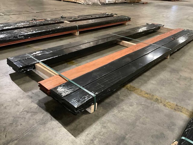 Padouk planchetten 15x130 mm (24x) - afbeelding 3 van  6