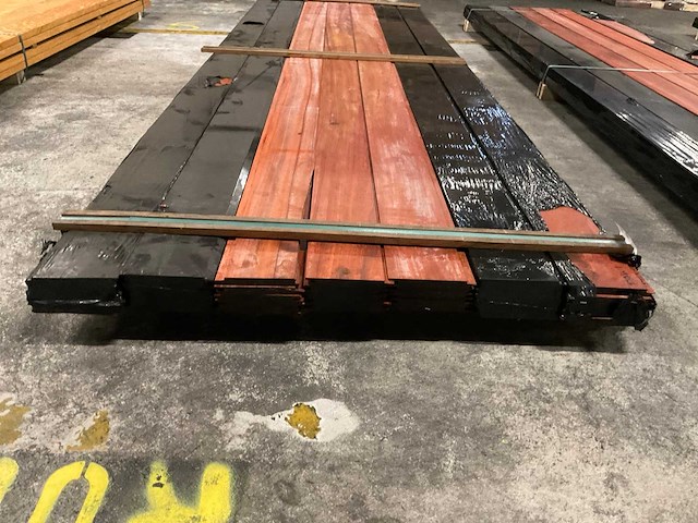 Padouk planchetten 15x130 mm (35x) - afbeelding 2 van  4