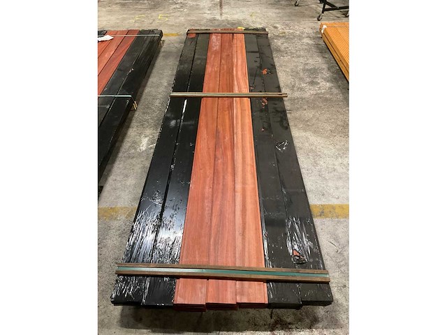 Padouk planchetten 15x130 mm (35x) - afbeelding 4 van  4