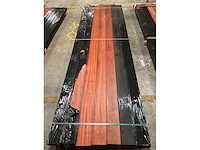 Padouk planchetten 15x130 mm (35x) - afbeelding 4 van  5