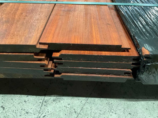 Padouk planchetten 15x130 mm (35x) - afbeelding 5 van  5