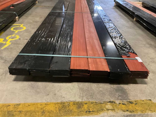 Padouk planchetten 15x130 mm (35x) - afbeelding 2 van  6