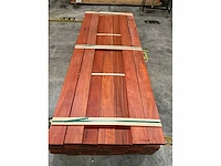 Padouk planken 21x145 mm geschaafd met vellingkant (102x) - afbeelding 4 van  5