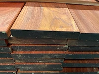 Padouk planken 21x145 mm geschaafd met vellingkant (102x) - afbeelding 5 van  5