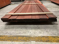 Padouk planken 21x145 mm geschaafd met vellingkant (23x) - afbeelding 2 van  6
