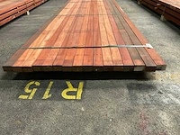 Padouk regels 40x60 mm geschaafd (16x) - afbeelding 2 van  5