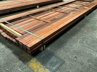 Padouk regels 40x60 mm geschaafd (23x) - afbeelding 3 van  6