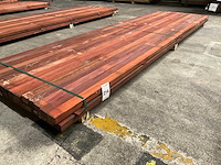Padouk regels 40x60 mm geschaafd (32x) - afbeelding 1 van  6