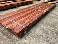 Padouk regels 40x60 mm geschaafd (32x) - afbeelding 3 van  6