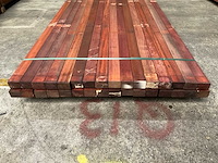 Padouk regels 40x60 mm geschaafd (32x) - afbeelding 4 van  6