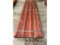 Padouk regels 40x60 mm geschaafd (32x) - afbeelding 5 van  6