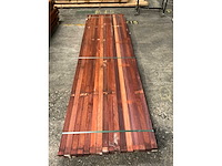 Padouk regels 40x60 mm geschaafd (32x) - afbeelding 4 van  5