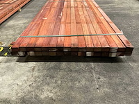 Padouk regels 40x60 mm geschaafd (32x) - afbeelding 2 van  5
