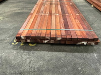 Padouk regels 40x60 mm geschaafd (32x) - afbeelding 3 van  5
