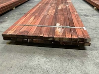 Padouk regels 40x60 mm geschaafd (32x) - afbeelding 2 van  6