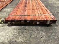Padouk regels 40x60 mm geschaafd (32x) - afbeelding 2 van  5