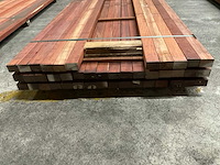 Padouk regels 40x60 mm geschaafd (43x) - afbeelding 2 van  6