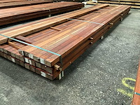 Padouk regels 40x60 mm geschaafd (43x) - afbeelding 3 van  6