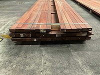 Padouk regels 40x60 mm geschaafd (46x) - afbeelding 2 van  6