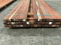 Padouk regels 40x60 mm geschaafd (46x) - afbeelding 4 van  6