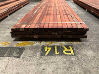 Padouk regels 40x60 mm geschaafd (48x) - afbeelding 2 van  6