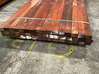 Padouk regels 40x60 mm geschaafd (48x) - afbeelding 4 van  6