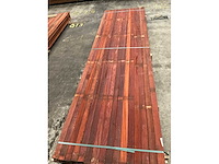 Padouk regels 40x60 mm geschaafd (48x) - afbeelding 2 van  4