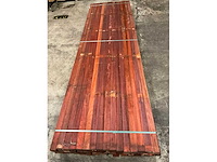 Padouk regels 40x60 mm geschaafd (48x) - afbeelding 4 van  4
