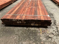 Padouk regels 40x60 mm geschaafd (48x) - afbeelding 2 van  6