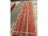 Padouk regels 40x60 mm geschaafd (48x) - afbeelding 3 van  6
