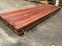 Padouk regels 40x60 mm geschaafd (48x) - afbeelding 4 van  6