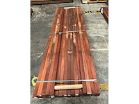 Padouk regels 40x60 mm geschaafd (57x) - afbeelding 5 van  6