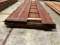 Padouk regels geschaafd 40x60 mm (27x) - afbeelding 2 van  4