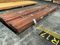 Padouk regels geschaafd 40x60 mm (29x) - afbeelding 1 van  5