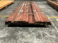 Padouk regels geschaafd 40x60 mm (29x) - afbeelding 2 van  5