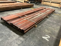 Padouk regels geschaafd 40x60 mm (29x) - afbeelding 3 van  5