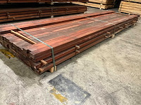 Padouk regels geschaafd 40x60 mm (55x) - afbeelding 3 van  6