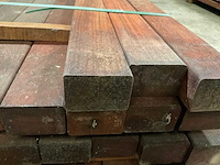 Padouk regels geschaafd 40x60 mm (55x) - afbeelding 6 van  6