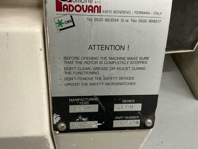 Padovani granuleermachine pvc - afbeelding 2 van  9