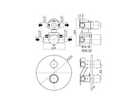 Paffoni douchemengkraan mat wit - afbeelding 2 van  4