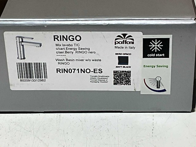 Paffoni ringo wastafelmengkraan - afbeelding 4 van  6