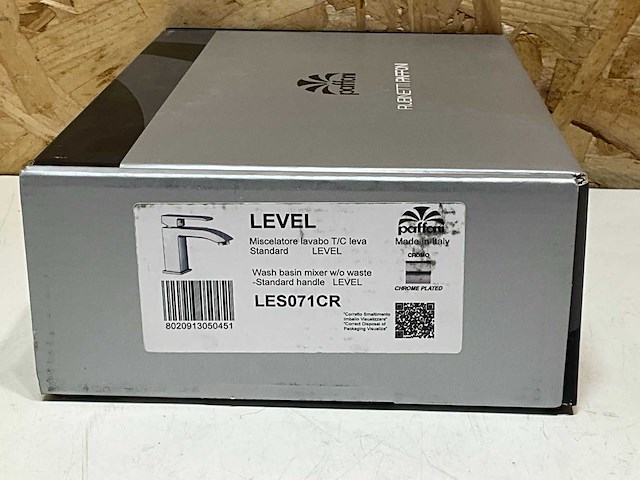 Paffoni wastafelmengkraan level 1-h sprong 121mm chroom - afbeelding 3 van  4