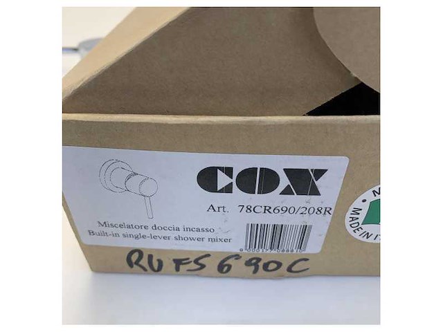 Paini cox chrome single lever shower mixer tap - 78cr690-208r - afbeelding 5 van  5