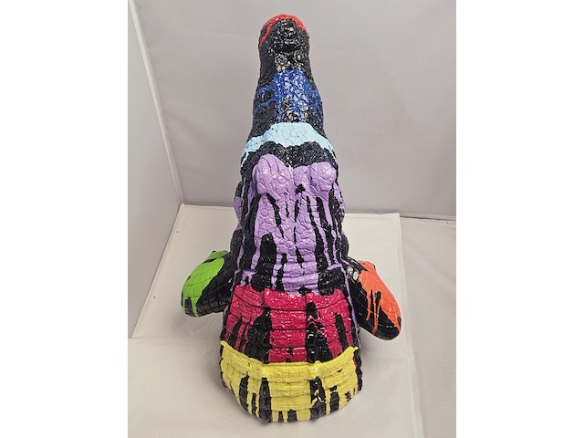 Paintcan splash pop art crocodile - afbeelding 4 van  7