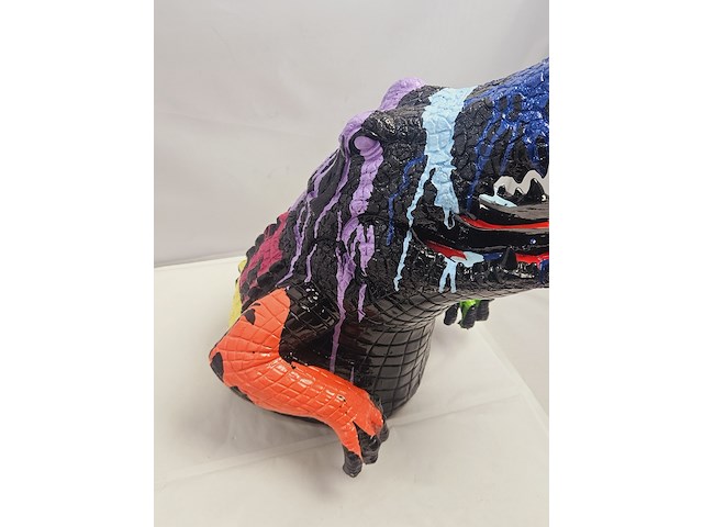 Paintcan splash pop art crocodile - afbeelding 5 van  7