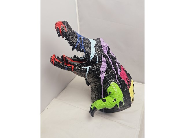 Paintcan splash pop art crocodile - afbeelding 6 van  8
