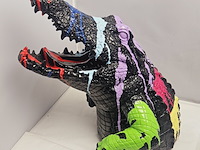 Paintcan splash pop art crocodile - afbeelding 6 van  8