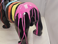 Paintsplash bulldog sculptuur xxl formaat - afbeelding 5 van  8