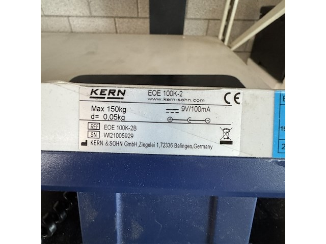 Pakketweegschaal, kern, eoe 100k2 - afbeelding 3 van  4